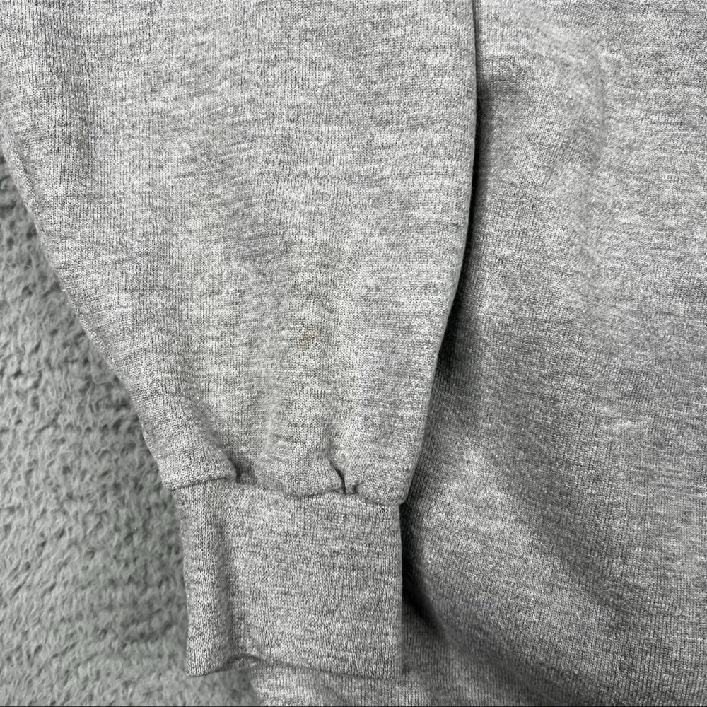 Vintage 90s Hoodie Sweatshirt Gray Pull Over Men’s Size Medium Martha’s Vinyard - Picture 11 of 11